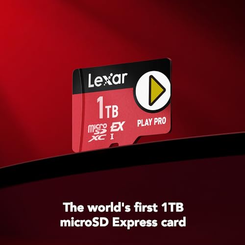 Lexar 256GB Play PRO microSD Express Card, UHS-I, C10, U3, V30, Full HD, 4K, Up to 900/600 MB/s Memory Card, Compatible w/Nintendo Switch 2, ASUS ROG Ally, Steam Deck, Gaming (LMSXPS0256G-BNNNU)