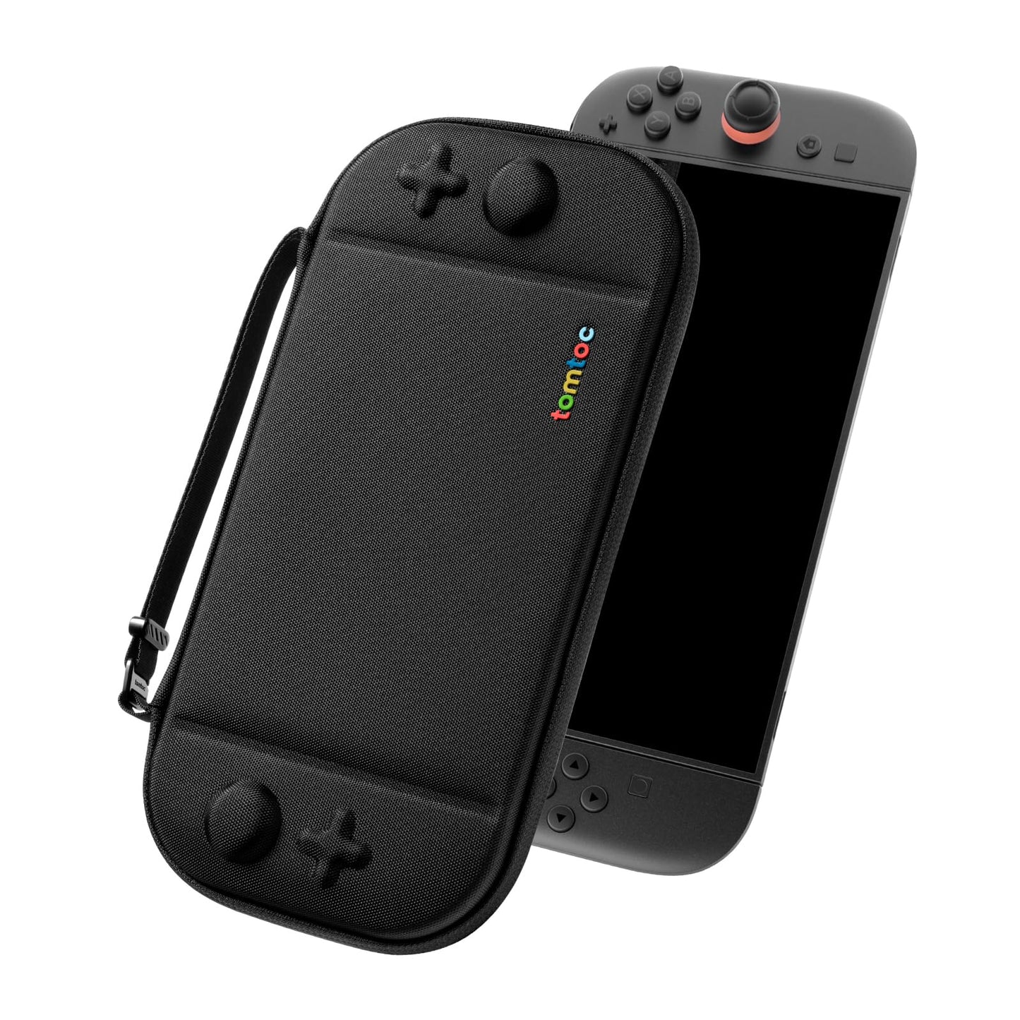 tomtoc Slim Carrying Case for Nintendo Switch 2 Model 2025, Odorless Felt Protective Hard Shell with 12 Game Card Slots, Portable Travel Storage Case with Original Patent and Military Grade Protection