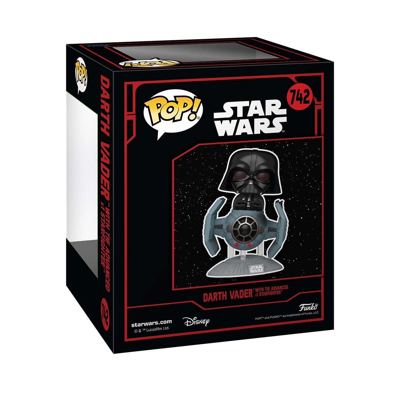 Funko Pop! Rides Deluxe: Star Wars: Star Wars Darkside - Darth Vader with TIE Advanced x1 Starfighter