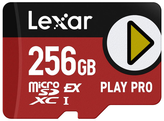 Lexar 256GB Play PRO microSD Express Card, UHS-I, C10, U3, V30, Full HD, 4K, Up to 900/600 MB/s Memory Card, Compatible w/Nintendo Switch 2, ASUS ROG Ally, Steam Deck, Gaming (LMSXPS0256G-BNNNU)