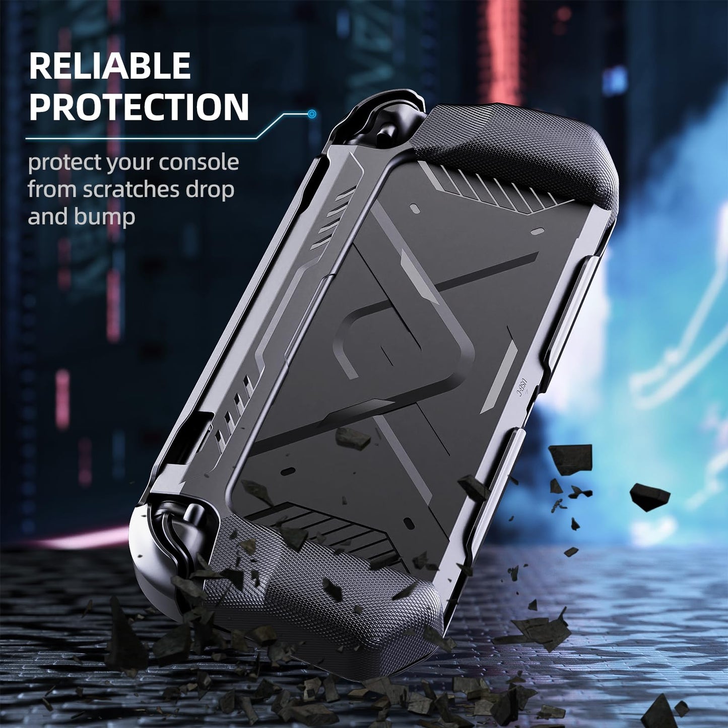 FIWWAT Protective Case for Nintendo Switch 2 (2025), PC Front Cover +TPU Soft Back Shell 360° Protection, Anti-Scratch, Ergonomic Grip Design, Compatible with New Nintendo Switch 2 2025 - (Black)