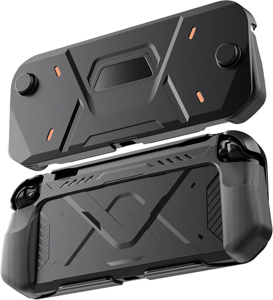 FIWWAT Protective Case for Nintendo Switch 2 (2025), PC Front Cover +TPU Soft Back Shell 360° Protection, Anti-Scratch, Ergonomic Grip Design, Compatible with New Nintendo Switch 2 2025 - (Black)