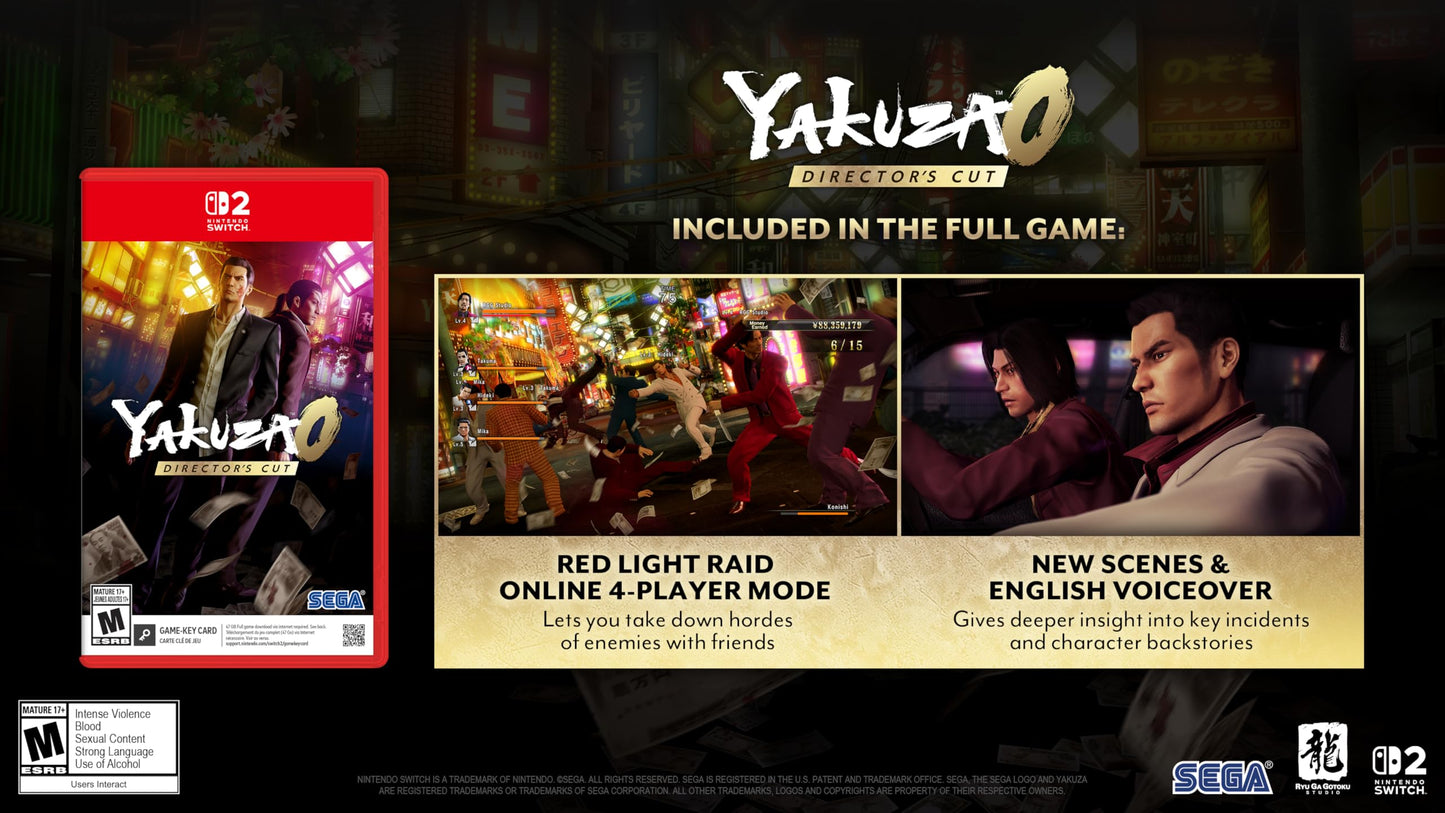 Yakuza 0: Director’s Cut - Nintendo Switch 2