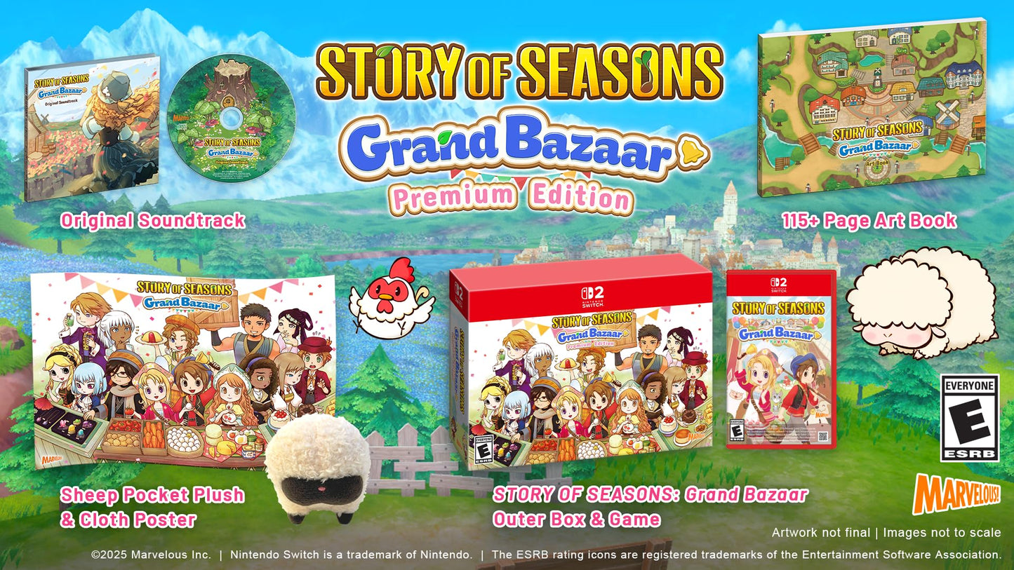 Story of Seasons Grand Bazaar Premium Edition Nintendo Switch 2