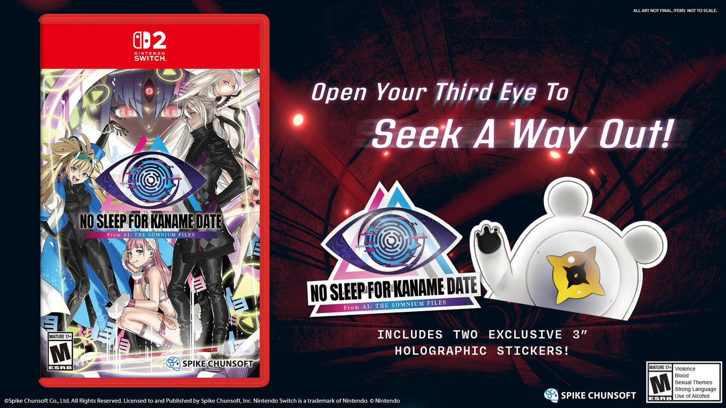 No Sleep For Kaname Date - From AI: THE SOMNIUM FILES - Nintendo Switch 2 [Game Key Card]