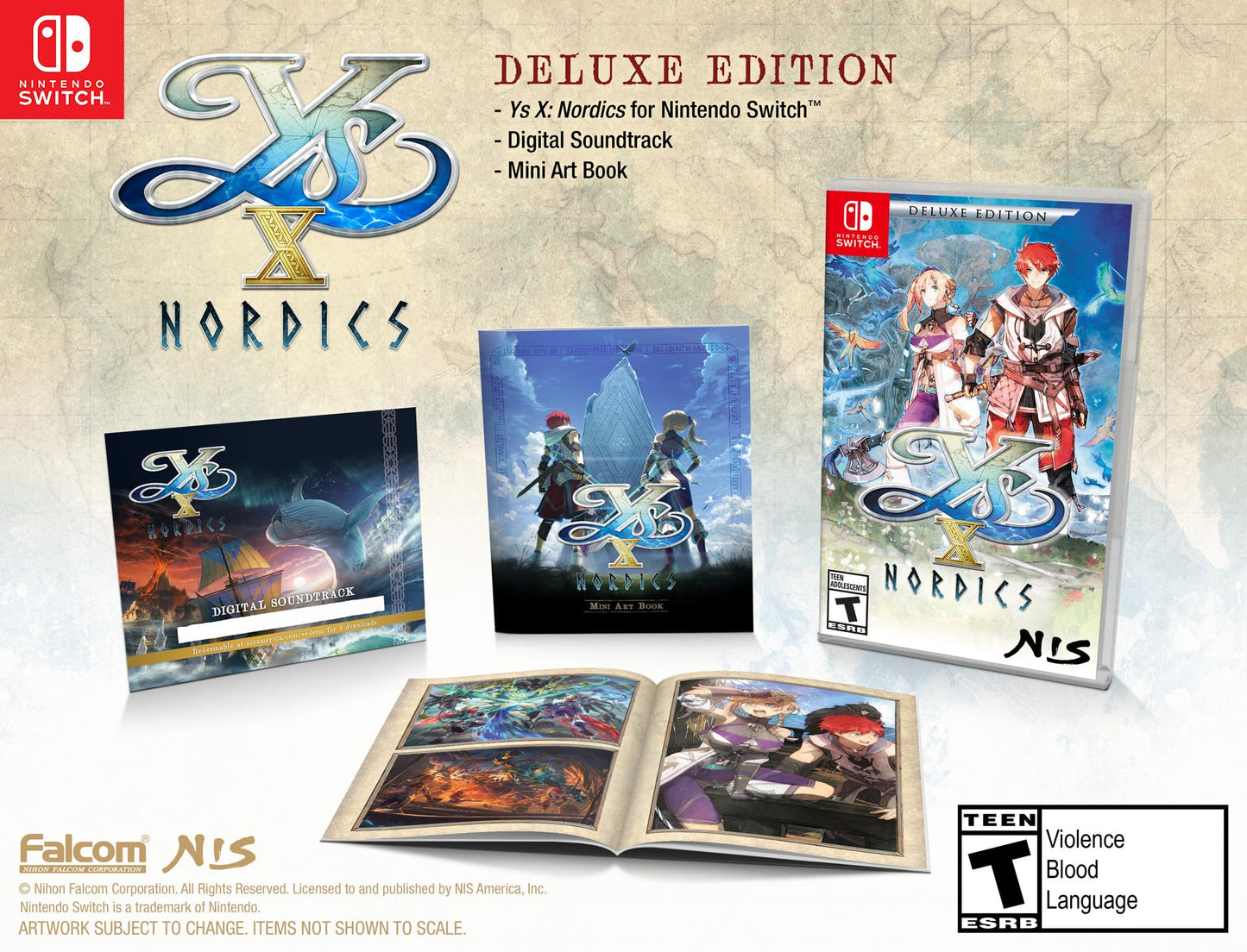 Ys X: Nordics: Deluxe Edition - Nintendo Switch