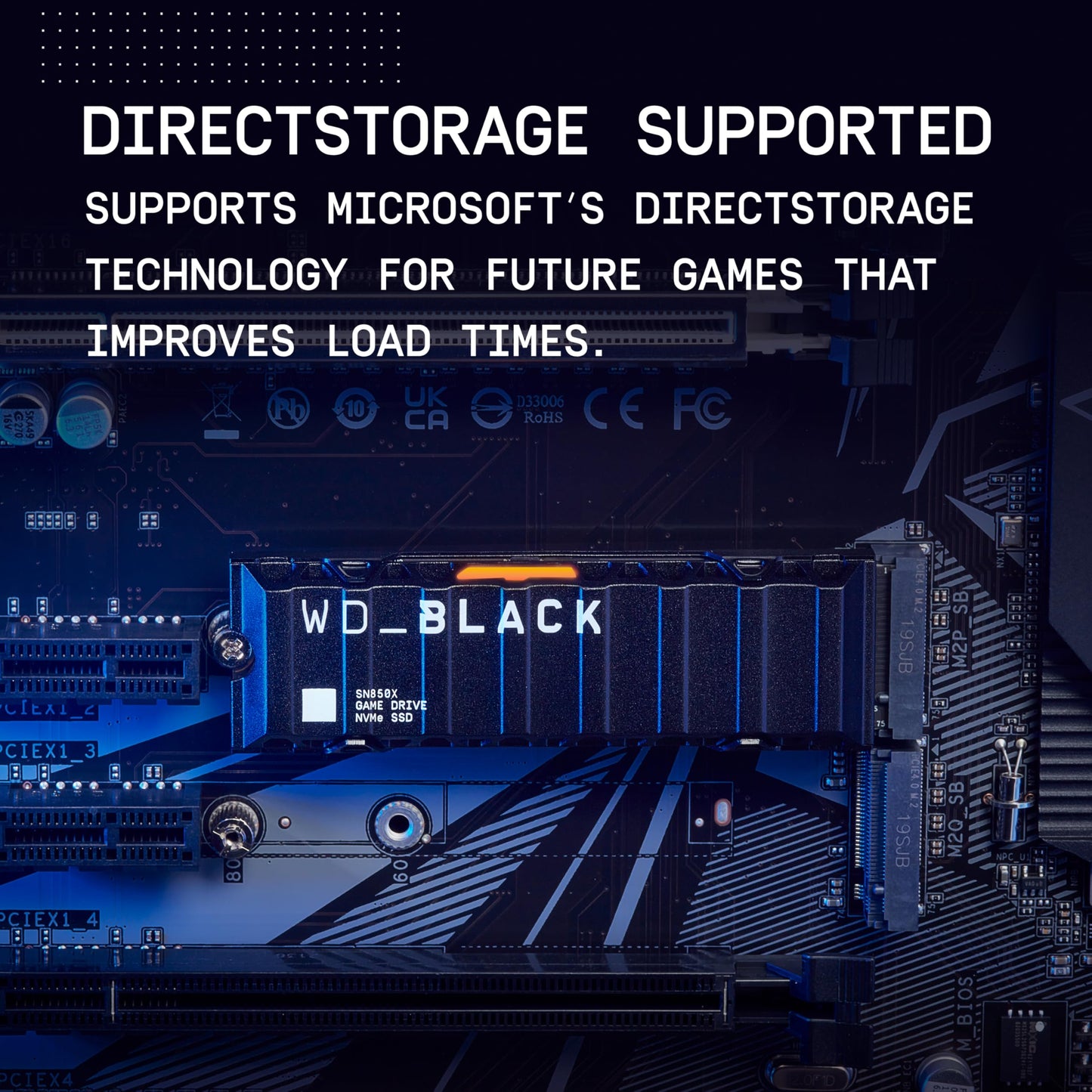 WD_BLACK 1TB SN850X NVMe Internal Gaming Solid State Drive with Heatsink - Works with Playstation 5, Gen4 PCIe, M.2 2280, Up to 7,300 MB/s - WDS100T2XHE