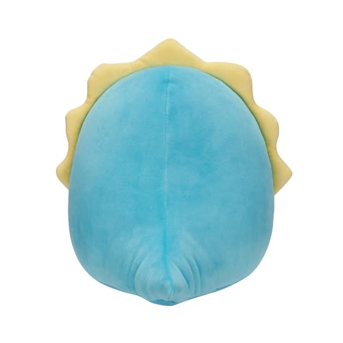 Squishmallows Original 12-Inch Braedon Teal Triceratops with Heart Eye Patch - Official Jazwares Large Plush