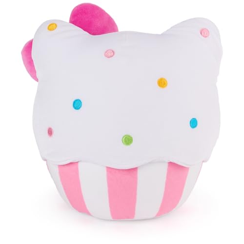 GUND Sanrio Official Hello Kitty Cupcake Plush, Stuffed Animal for Ages 1 and Up, Pink/White, 8”