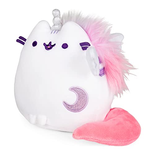 GUND Pusheen Super Pusheenicorn Extra Squishy Squisheen Cat Stuffed Animal Plush, White, 6”