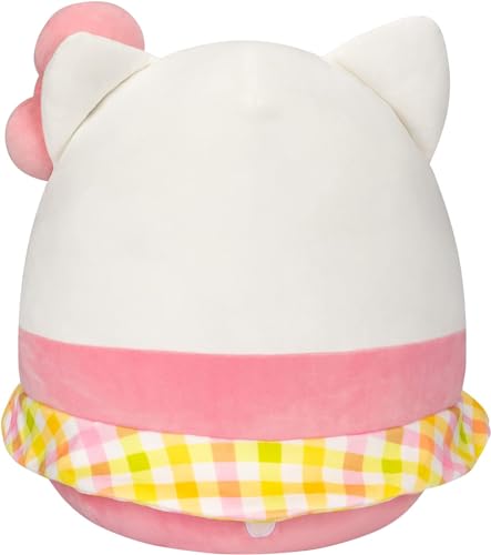 Squishmallows Sanrio 14-Inch Hello Kitty Wearing Gingham Skirt Plush - Large Ultrasoft Official Kelly Toy Plush