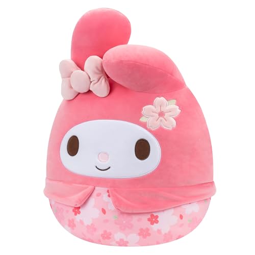 Squishmallows Original Sanrio 14-Inch My Melody Floral Print Plush - Medium-Sized Ultrasoft Official Jazwares Plush