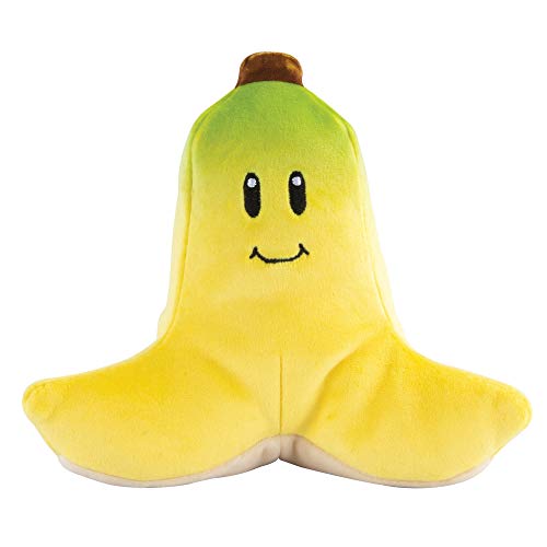 Club Mocchi-Mocchi- Mario Kart Plush - Banana Plushie - Squishy Mario Plushies - Plush Collectible Mario Toys - Soft Plush Toys and Mario Room Decor - Easter Basket Stuffers - 6 inch