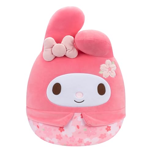 Squishmallows Original Sanrio 14-Inch My Melody Floral Print Plush - Medium-Sized Ultrasoft Official Jazwares Plush