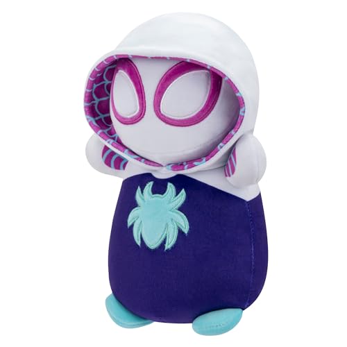 Squishmallows Original Marvel Spidey and His Amazing Friends 10-Inch Ghost-Spider HugMees - Medium-Sized Ultrasoft Official Jazwares Plush