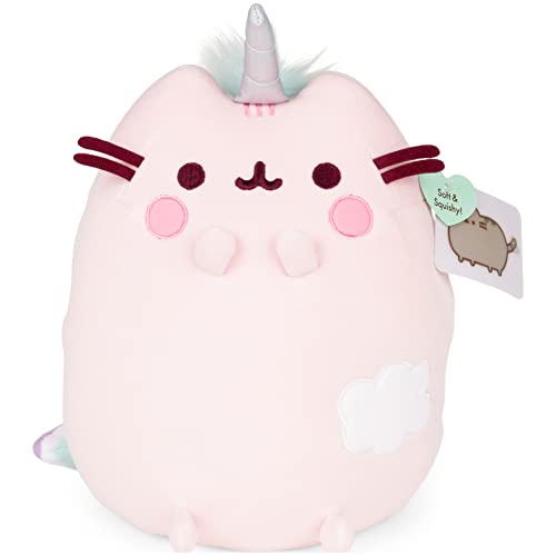 GUND Pusheen Dreamy Pusheenicorn Extra Soft Squisheen Cat Stuffed Animal Plush, Pink, 9.5”