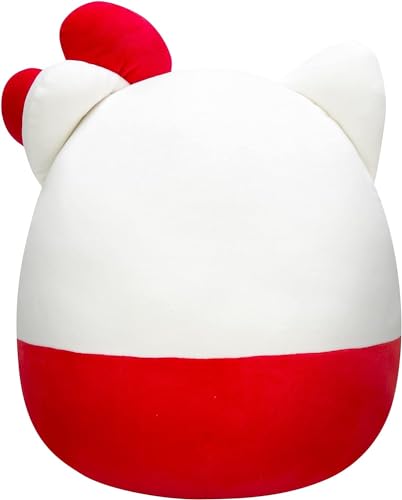 Squishmallows Hello Kitty with Red Glasses 14-Inch Plush - Sanrio Ultrasoft Stuffed Animal Large Plush Toy, Official Kellytoy Plush