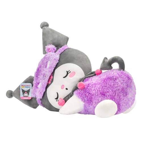 Hello Kitty and Friends Kuromi 18-inch Sleeping Plush - Officially Licensed Sanrio Product from Jazwares