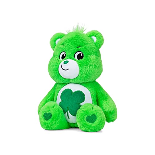 Care Bears Good Luck Bear Stuffed Animal, 14 inches , Green