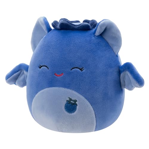 Squishmallows Original 5-Inch Bessie Blueberry Bat - Official Jazwares Plush