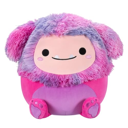 Squishmallows Original 14-Inch Woxie Magenta Bigfoot with Tie-Dye Mane - Official Jazwares Large Plush