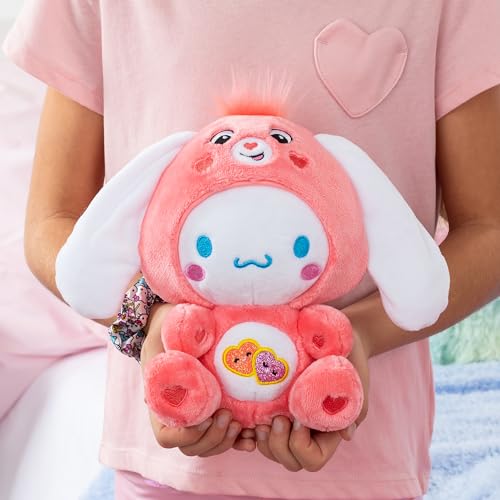 Cinnamoroll Dressed As Love-a-Lot Bear 9" Fun-Size Plush, Pink - Soft, Huggable Bestie!, – Good for Girls and Boys, Employees, Collectors, Ages 4+