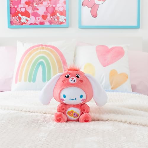 Cinnamoroll Dressed As Love-a-Lot Bear 9" Fun-Size Plush, Pink - Soft, Huggable Bestie!, – Good for Girls and Boys, Employees, Collectors, Ages 4+