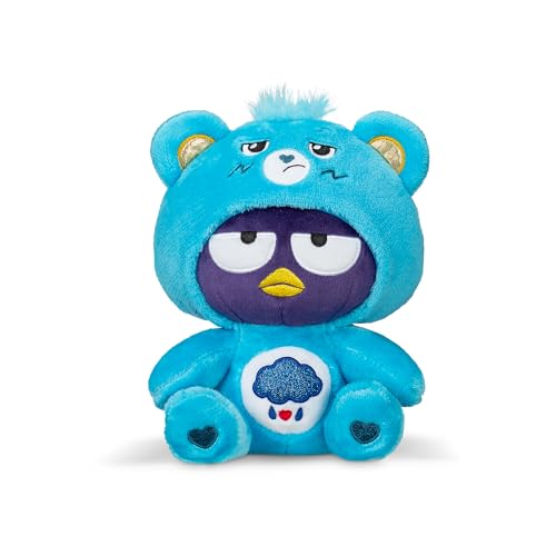 Care Bears - Badtz-Maru Dressed As Grumpy Bear 9" Fun-Size Plush, Blue - Soft, Huggable Bestie! – Good for Girls and Boys, Employees, Collectors, Ages 4+