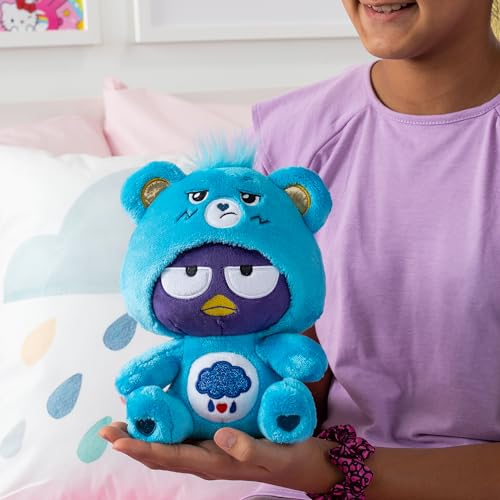 Care Bears - Badtz-Maru Dressed As Grumpy Bear 9" Fun-Size Plush, Blue - Soft, Huggable Bestie! – Good for Girls and Boys, Employees, Collectors, Ages 4+