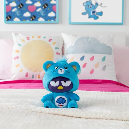 Care Bears - Badtz-Maru Dressed As Grumpy Bear 9" Fun-Size Plush, Blue - Soft, Huggable Bestie! – Good for Girls and Boys, Employees, Collectors, Ages 4+