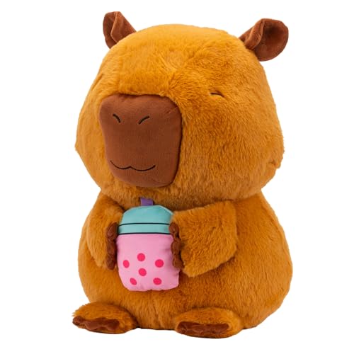 RUSS 14-Inch Capybara with Boba Plush - Ultrasoft Official Jazwares Plush from The Makers of Squishmallows