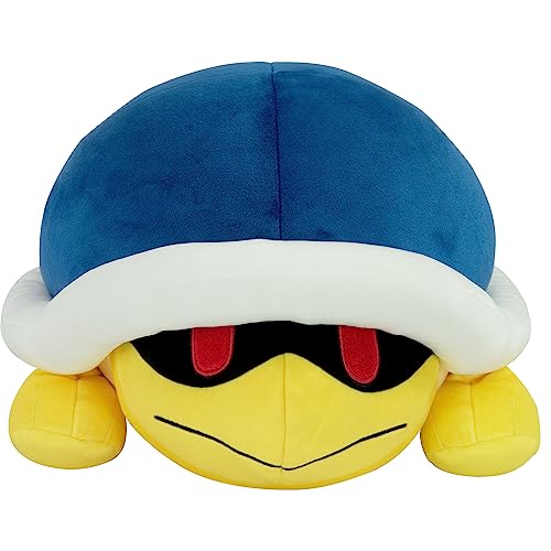 Club Mocchi Mocchi- Super Mario Plush - Buzzy Beetle Plushie - Squishy Mario Toys - Plush Collectible Mario Figures - Soft Plush Toys and Mario Room Decor - 15 inch