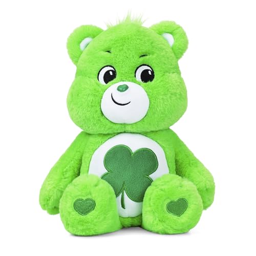 Care Bears Good Luck Bear Stuffed Animal, 14 inches , Green