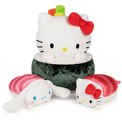 GUND Sanrio Hello Kitty Sushi Plush, Premium Stuffed Animal for Ages 1 and Up, Green/White, 10”