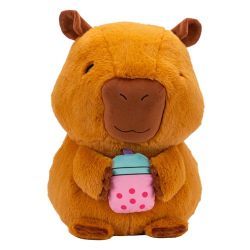 RUSS 14-Inch Capybara with Boba Plush - Ultrasoft Official Jazwares Plush from The Makers of Squishmallows