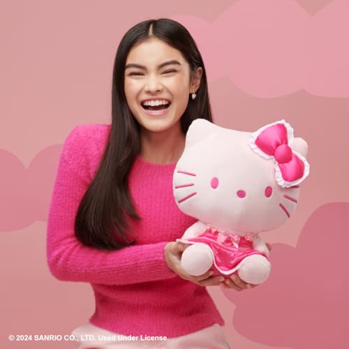 Hello Kitty and Friends Hello Kitty 12” Pink Monochrome Plush