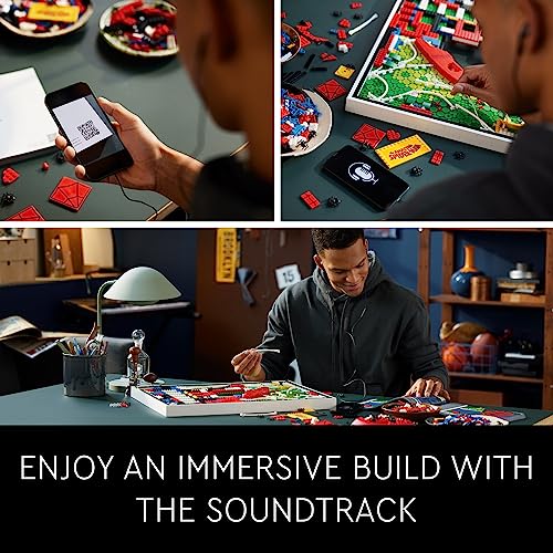 LEGO Art The Amazing Spider-Man 31209 Build & Display Home Decor Wall Art Kit, Nostalgic Super Hero Gift for Adults or Back to School Gift for Teen Spider-Man Fans