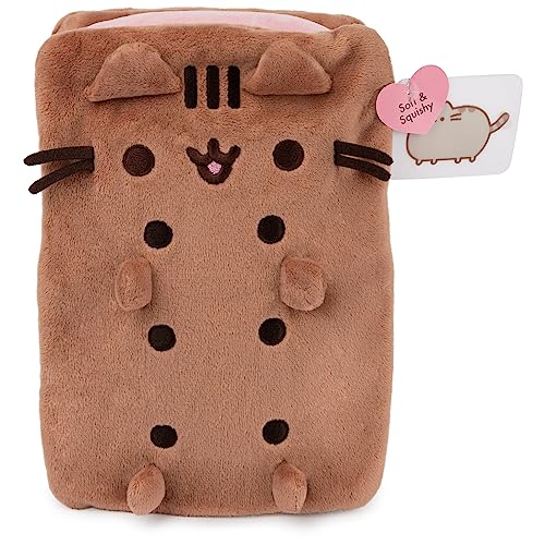 GUND Pusheen Neapolitan Ice Cream Sandwich Pusheen Plush, Stuffed Animal for Ages 8 and Up, Brown, 9.5”