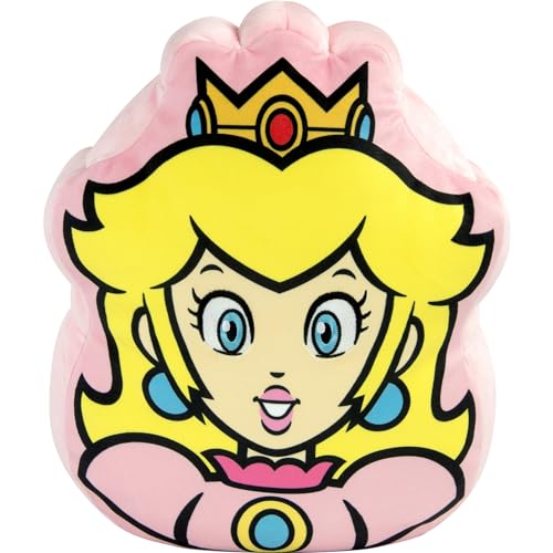 Club Mocchi Mocchi- Super Mario Plush - Princess Peach Plushie - Squishy Mario Toys - Plush Collectible Mario Figures - Soft Princess Peach Toys and Kids Easter Gifts - 15 inch