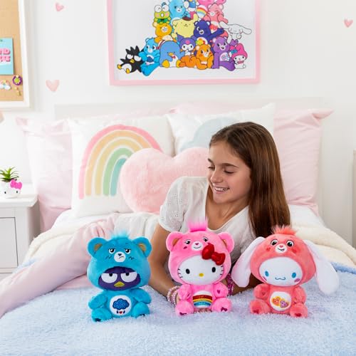 Care Bears - Badtz-Maru Dressed As Grumpy Bear 9" Fun-Size Plush, Blue - Soft, Huggable Bestie! – Good for Girls and Boys, Employees, Collectors, Ages 4+