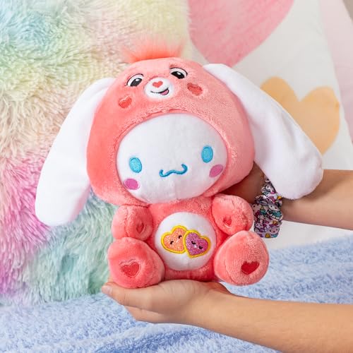 Cinnamoroll Dressed As Love-a-Lot Bear 9" Fun-Size Plush, Pink - Soft, Huggable Bestie!, – Good for Girls and Boys, Employees, Collectors, Ages 4+