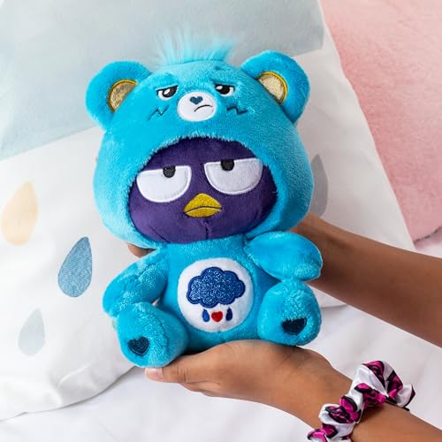 Care Bears - Badtz-Maru Dressed As Grumpy Bear 9" Fun-Size Plush, Blue - Soft, Huggable Bestie! – Good for Girls and Boys, Employees, Collectors, Ages 4+