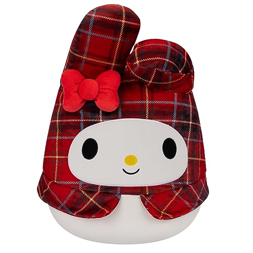 Squishmallows Original Sanrio 14-Inch Red Plaid My Melody Plush - Large Ultrasoft Official Jazwares Plush