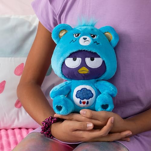 Care Bears - Badtz-Maru Dressed As Grumpy Bear 9" Fun-Size Plush, Blue - Soft, Huggable Bestie! – Good for Girls and Boys, Employees, Collectors, Ages 4+