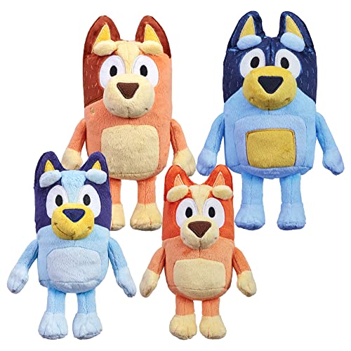 Bluey Heeler Family Plush Set 4 Plush 7-8" Figures | Amazon Exclusive