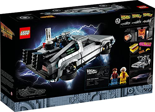 LEGO Icons Back to The Future Time Machine 10300, Model Car Building Kit Based on The Delorean from The Iconic Movie, Perfect Build for Teens and Adults Who Love to Create