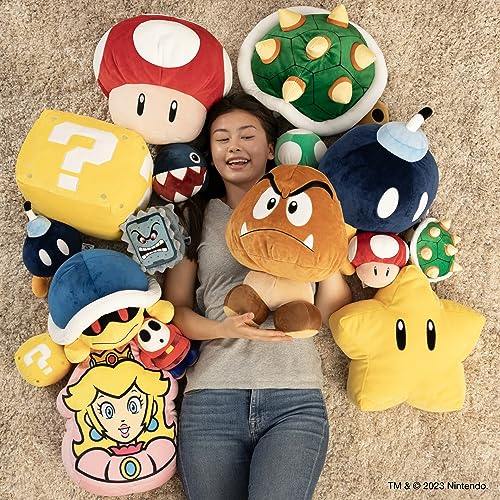 Club Mocchi Mocchi- Super Mario Plush - Princess Peach Plushie - Squishy Mario Toys - Plush Collectible Mario Figures - Soft Princess Peach Toys and Kids Easter Gifts - 15 inch