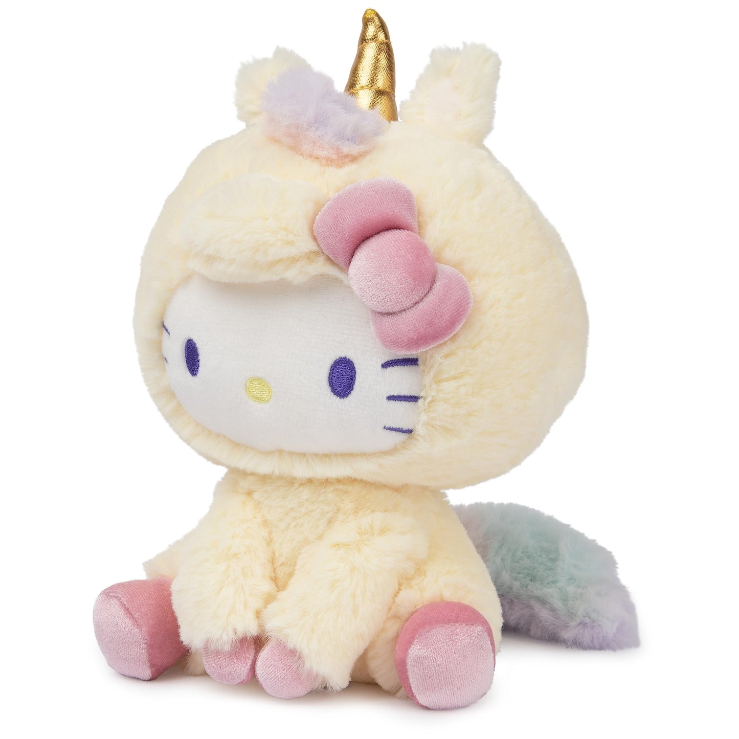 GUND Sanrio Hello Kitty Unicorn Plush Toy, Premium Stuffed Animal for Ages 1 and Up, Yellow, 6”