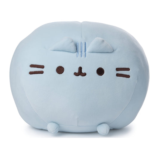 GUND Pusheen Squisheen Squishy Round Plush Stuffed Cat for Ages 1 and Up, Blue, 11”