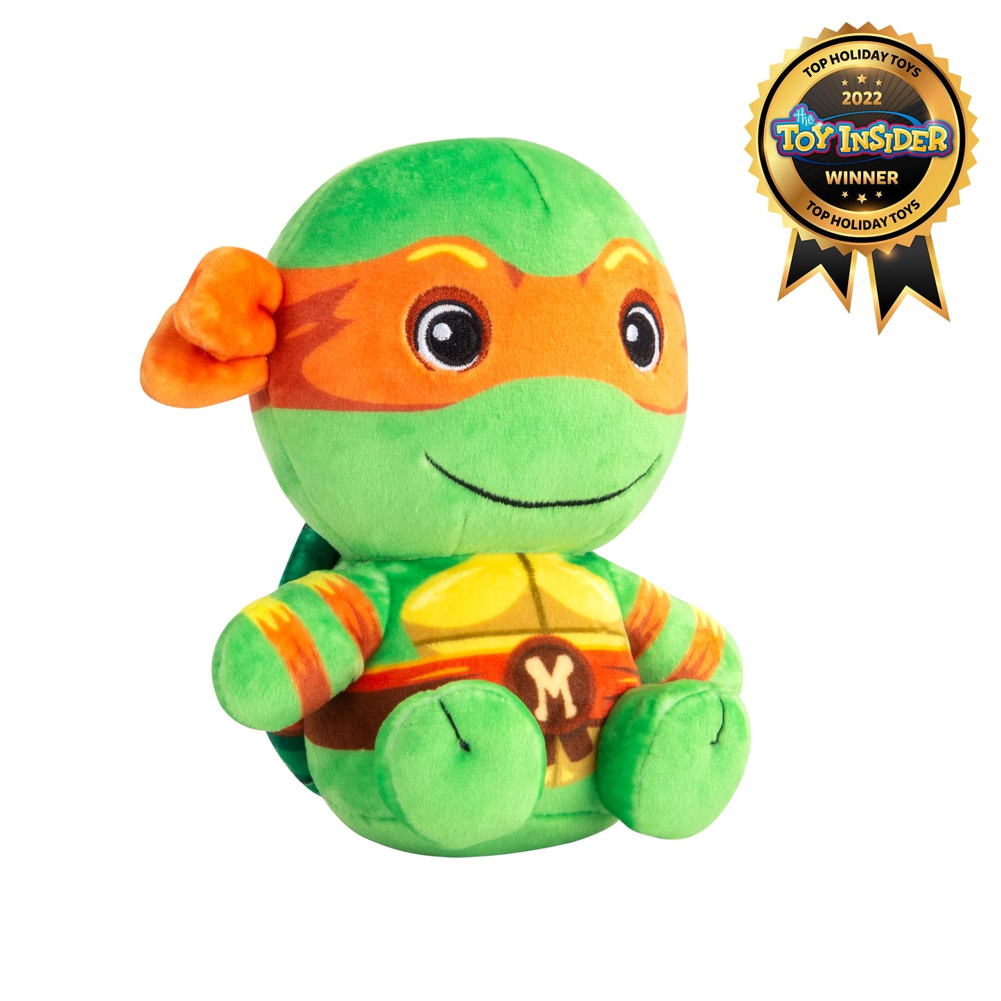 Club Mocchi-Mocchi- Teenage Mutant Ninja Turtles Plush - TMNT Michelangelo Plushie - Easter Toys and Easter Basket Stuffers - Plush Collectible TMNT Figures - Soft Plush Toys - 6 inch